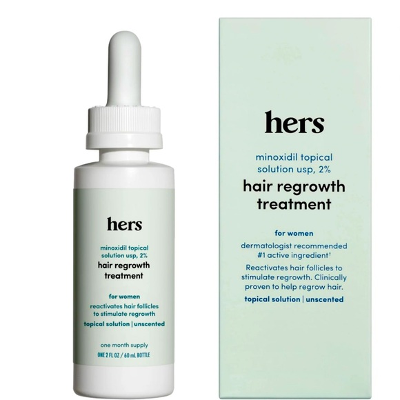 Hers | Minoxidil Topical Solution Usp 2% | Hair reGrowth Treatment 2 SHAMPOO 2 - Picture 1 of 11